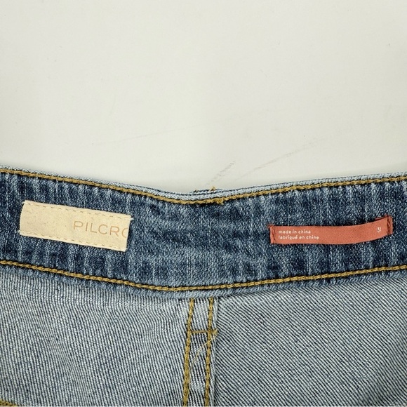 Anthropologie Pilcro High Rise Track Short Shape Jean Shorts Size 31 - Picture 6 of 15